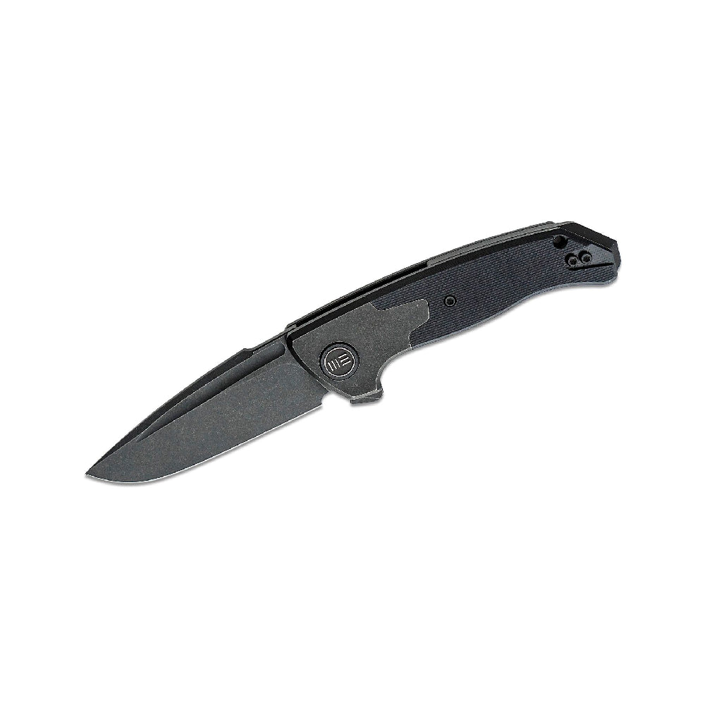 GUNMANSA WE Knife Press Check Titanium Black Handle – WE20078B-1