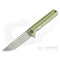 GUNMANSA WE Knives 909B Syncro Gold Titanium Integral Flipper Stonewashed S35VN