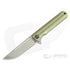 GUNMANSA WE Knives 909B Syncro Gold Titanium Integral Flipper Stonewashed S35VN