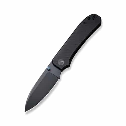 GUNMANSA We Knives Big Banter Thumb Stud Black G10 Handle – WE21045-1