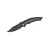 GUNMANSA WE Orpheus Black Titanium Integral Handle with Copper Foil Knife WE23009-3