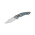 GUNMANSA WE-ORPHEUS-GRAY TITANIUM INTEGRAL HANDLE WITH NEBULA FAT CARBON Knife – WE23009-4