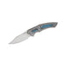 GUNMANSA WE-ORPHEUS-GRAY TITANIUM INTEGRAL HANDLE WITH NEBULA FAT CARBON Knife – WE23009-4