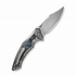 GUNMANSA WE-ORPHEUS-GRAY TITANIUM INTEGRAL HANDLE WITH NEBULA FAT CARBON Knife – WE23009-4