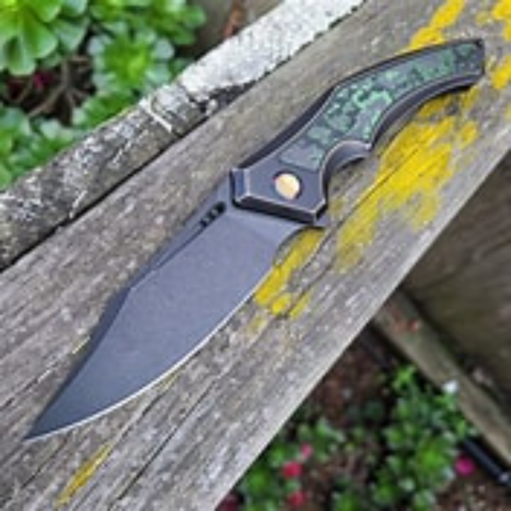 GUNMANSA WE Orpheus Knife Bronze/Blk Titanium Integral Handle WE23009-DS1