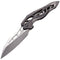 GUNMANSA WEKnife 906F combo FLAMED/GRAY TI HANDLE STONEWASH BOHLER M390 BLADE SATIN