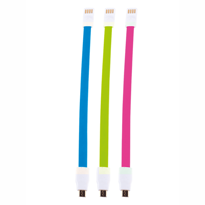 GUNMANSA Whizzy Pink,Blue & Green Designer 3 Pack Micro USB Charge Cable