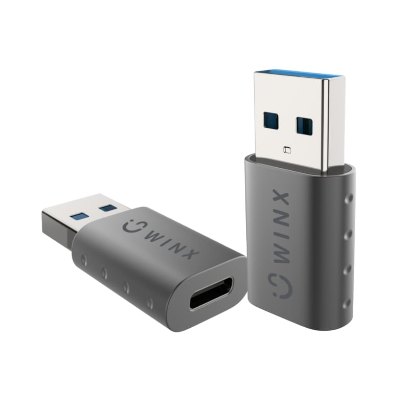 GUNMANSA WINX LINK Simple USB to Type-C Adapter Dual Pack
