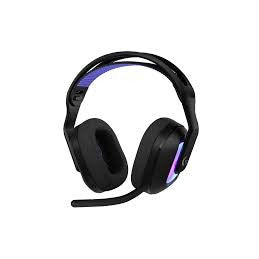 GUNMANSA Wireless Gaming Headset with LIGHTSYNC RGB | 2.4GHZ  Detachable Mic- Black | USB-A LIGHTSPEED Wireless Receiver | Wired USB-A US