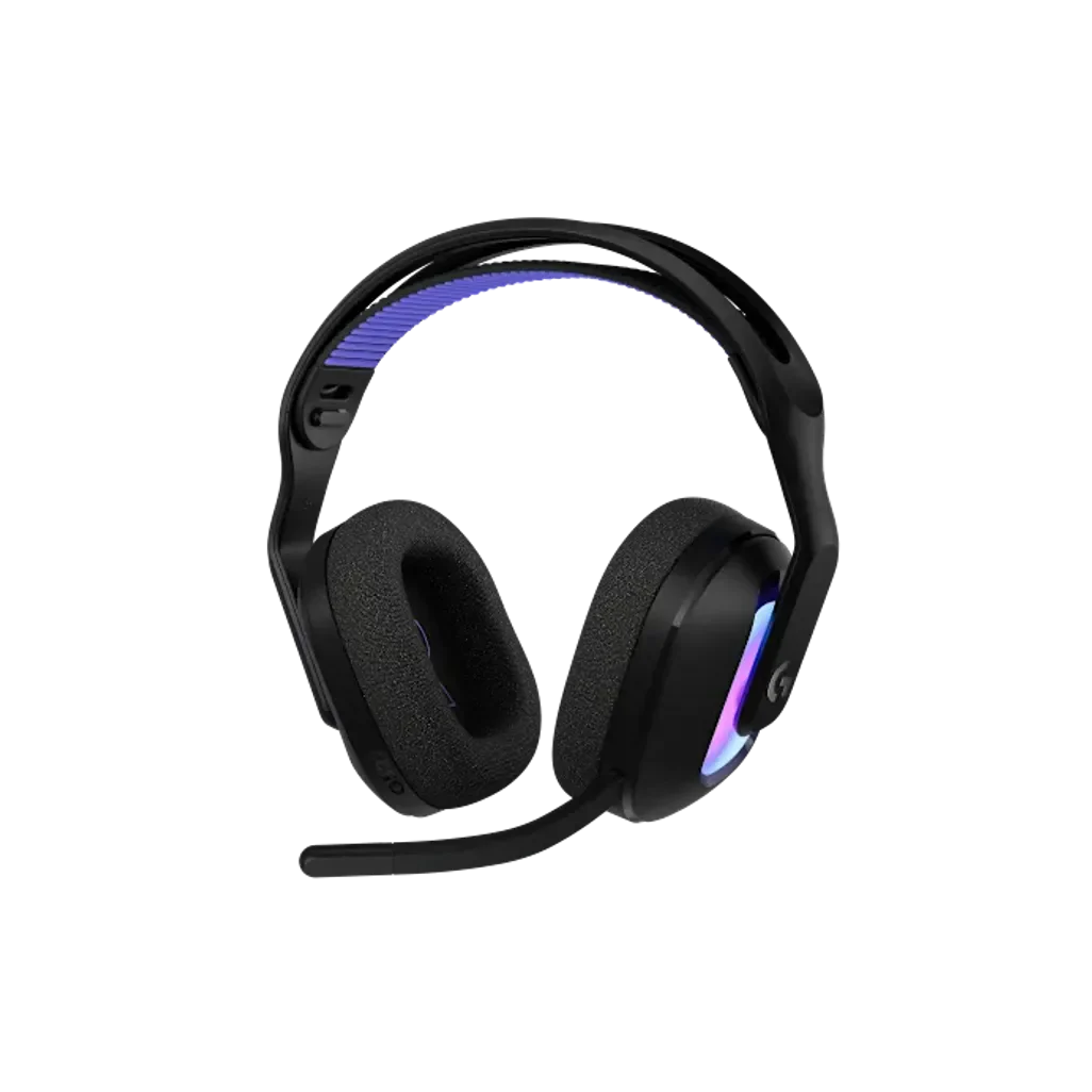 GUNMANSA Wireless Gaming Headset with LIGHTSYNC RGB |  2.4GHZ Detachable Mic - White|USB-A LIGHTSPEED Wireless Receiver |  Wired USB-A US