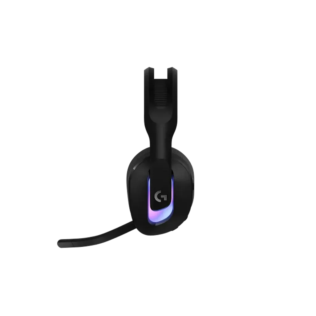 GUNMANSA Wireless Gaming Headset with LIGHTSYNC RGB |  2.4GHZ Detachable Mic - White|USB-A LIGHTSPEED Wireless Receiver |  Wired USB-A US
