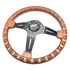 GUNMANSA Wood Grain Look Drift Style Steering Wheel (350mm)