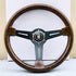 GUNMANSA Wood Grain Look Racing Style Steering Wheel (350mm)