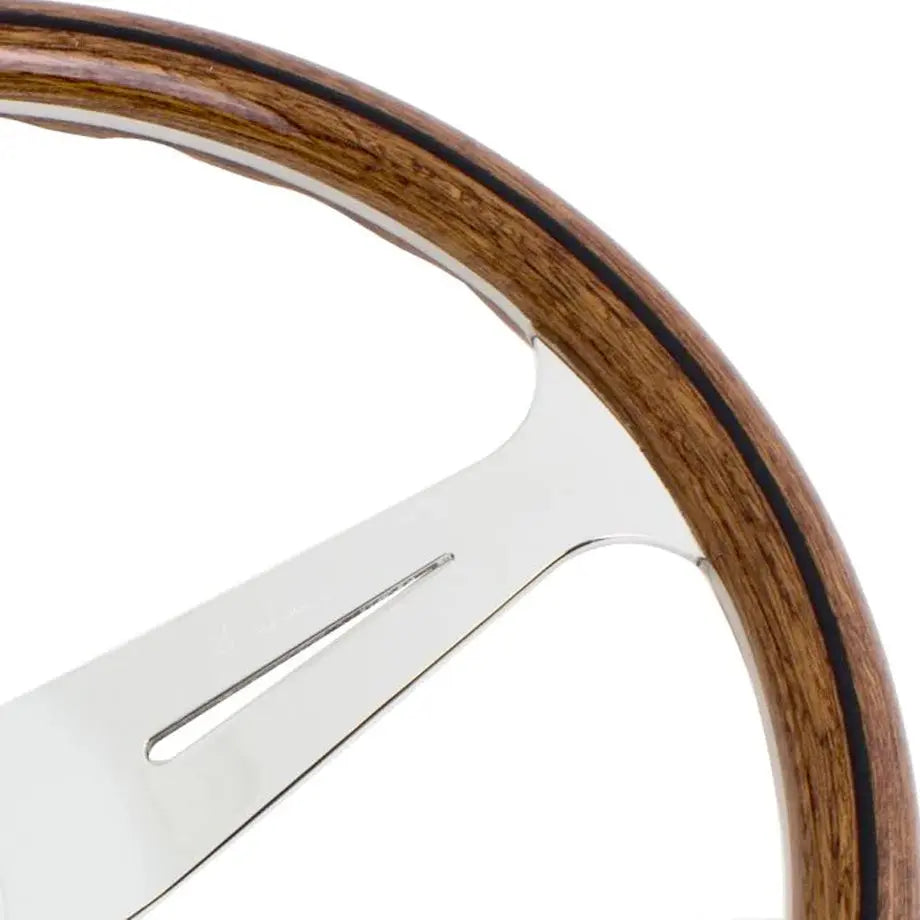 GUNMANSA Wood Grain Look Racing Style Steering Wheel (350mm)