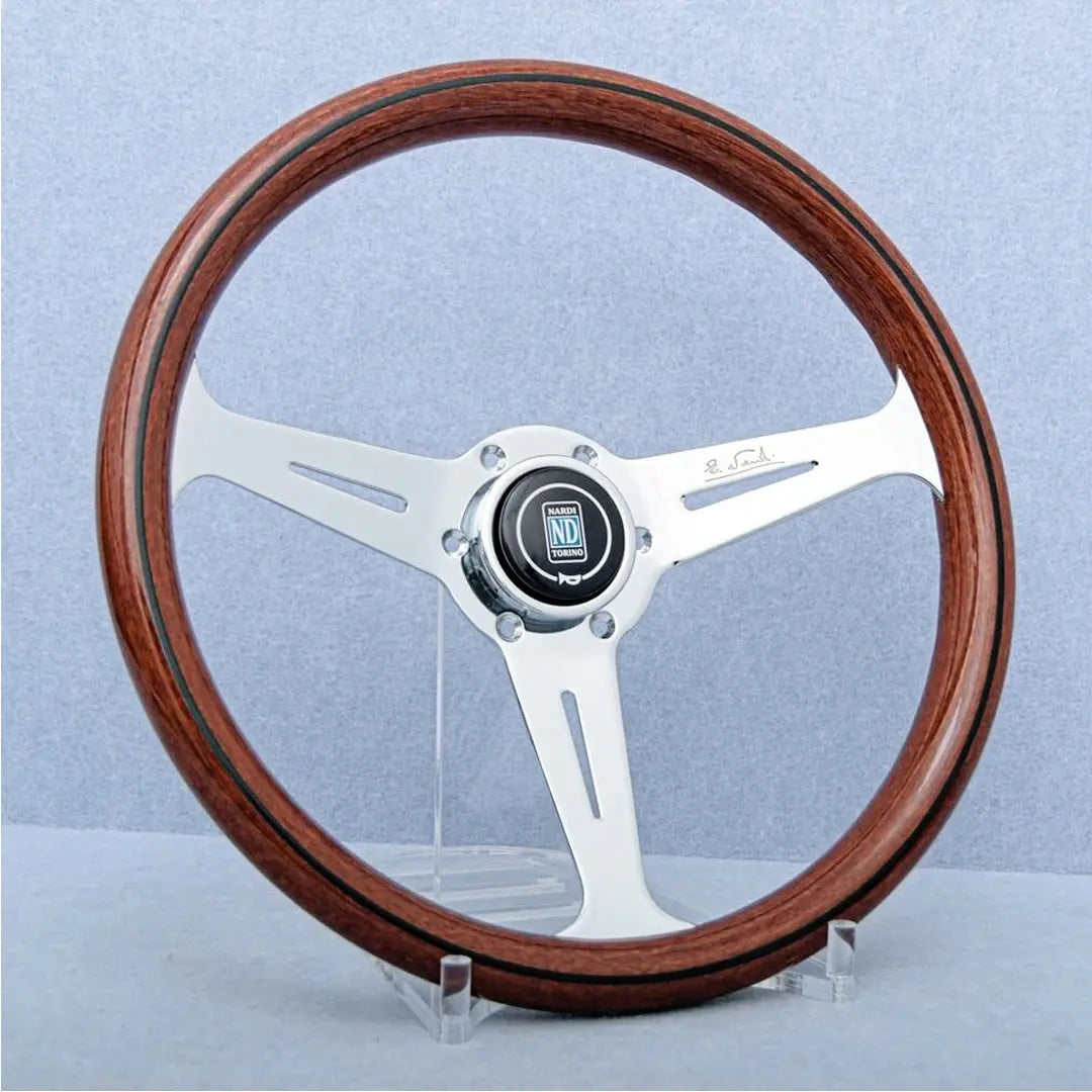 GUNMANSA Wood Grain Look Racing Style Steering Wheel (350mm)