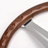 GUNMANSA Wood Grain Look Racing Style Steering Wheel (350mm)