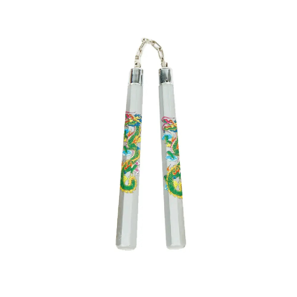 GUNMANSA WOODEN B.B. OCT. CHAKU 12" SLIVER W/DRAGON - C102