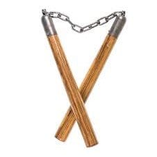 GUNMANSA Wooden Erjiegun Nunchucks