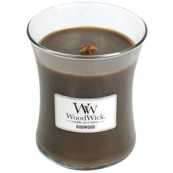 GUNMANSA Woodwick Oudwood Medium Jar Retail Box No warranty