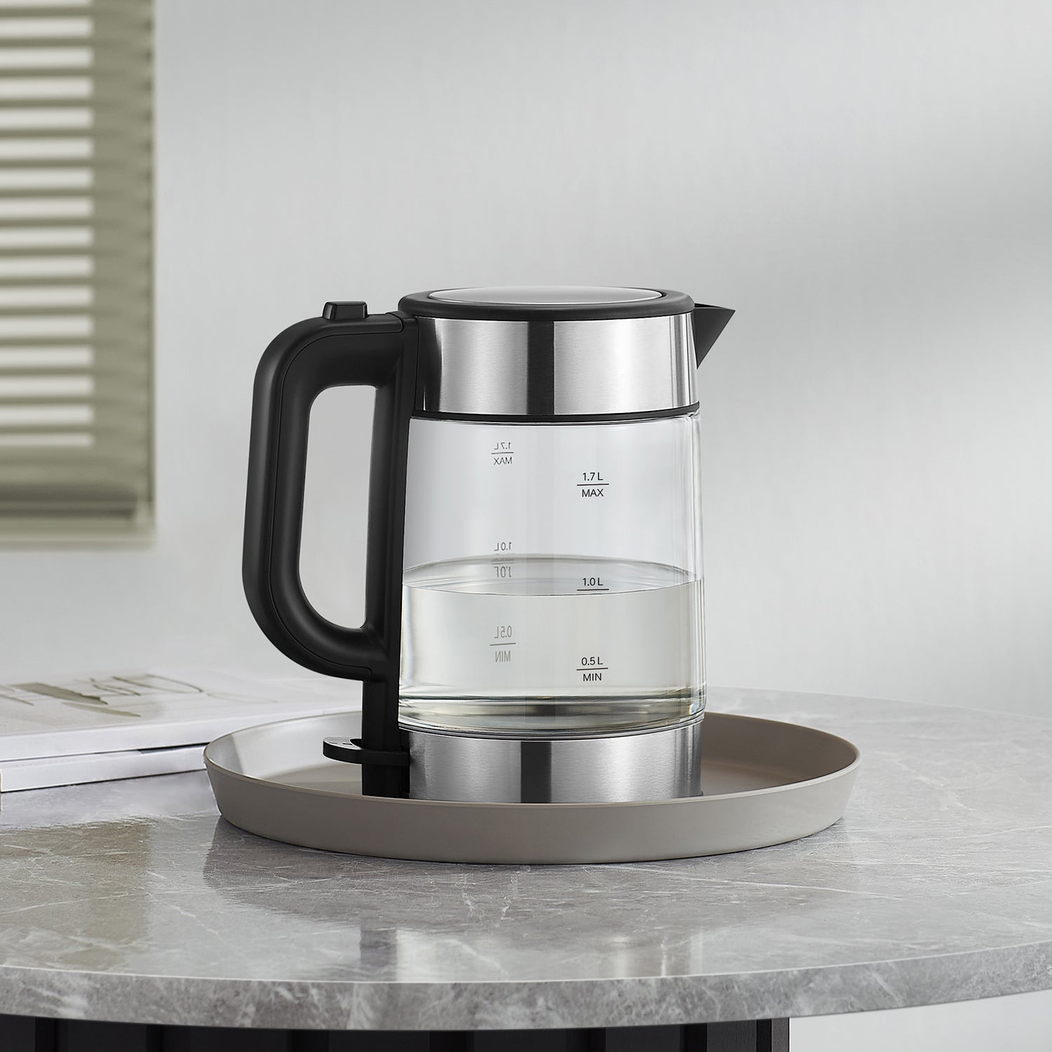 GUNMANSA Xiaomi 1.7L Electric Glass Kettle – 2200W Fast Boil