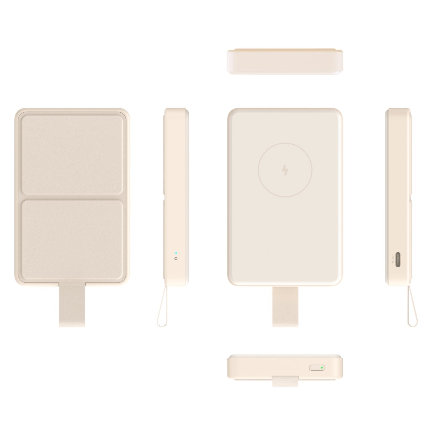 GUNMANSA Xiaomi 6000mAh Magnetic Power Bank-Tan
