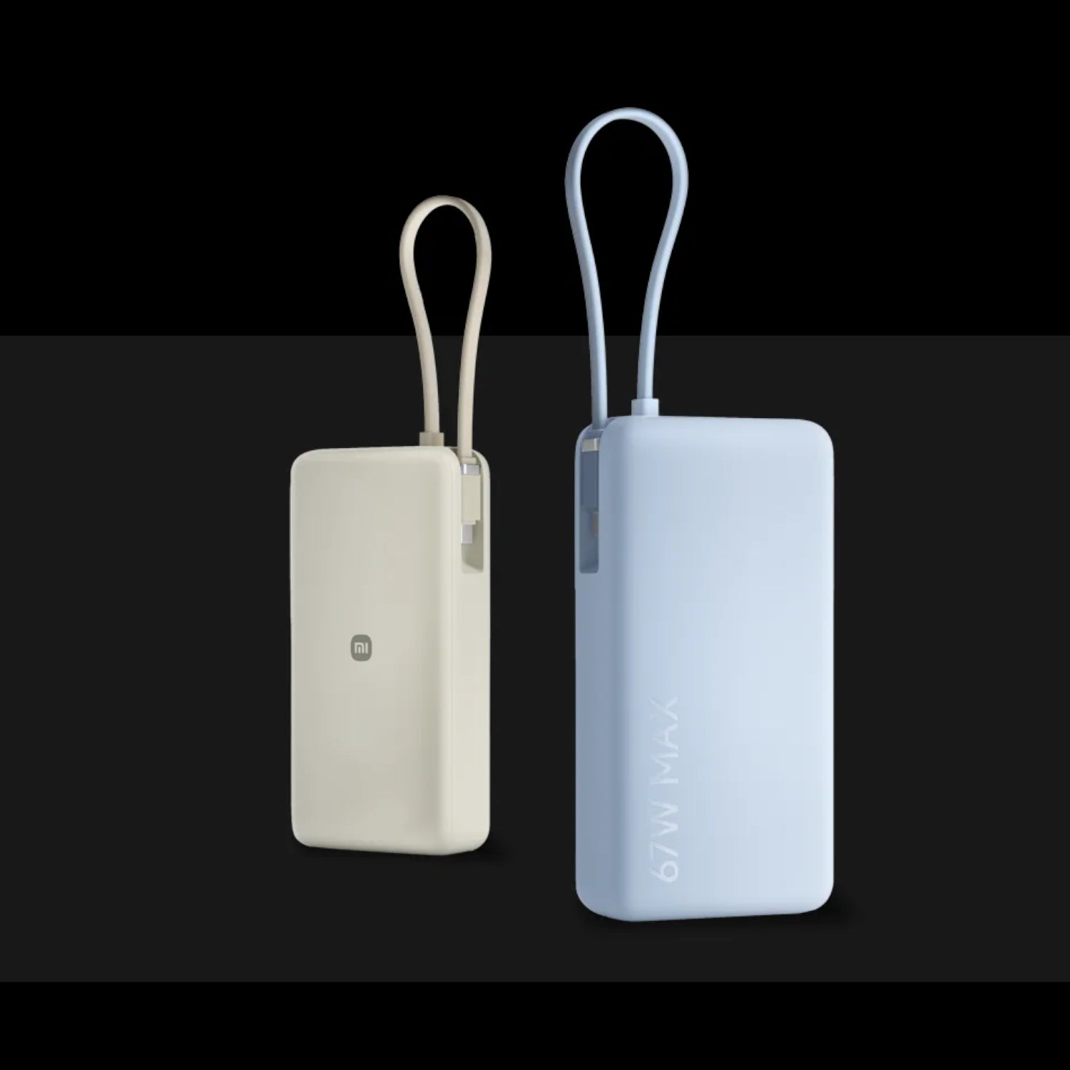 GUNMANSA Xiaomi 67W Power Bank 20000mAh (Integrated Cable) - Tan