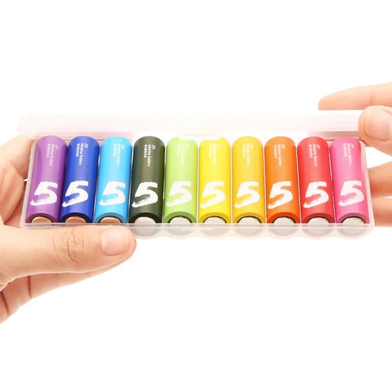 GUNMANSA Xiaomi AA Rainbow Batteries (10 Pack)