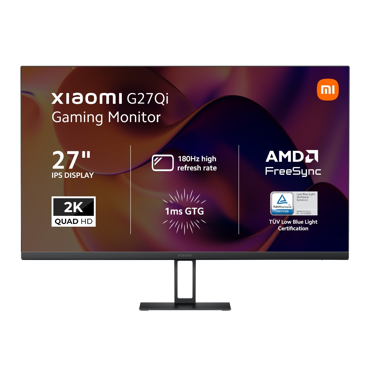 GUNMANSA Xiaomi G27Qi 27" 2K 1440p IPS Gaming Monitor (180Hz, 1ms, 16:9, HDMI/DP, and AMD FreeSync)