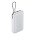 GUNMANSA Xiaomi Power Bank 20000mAh (Integrated Cable) - Light Grey