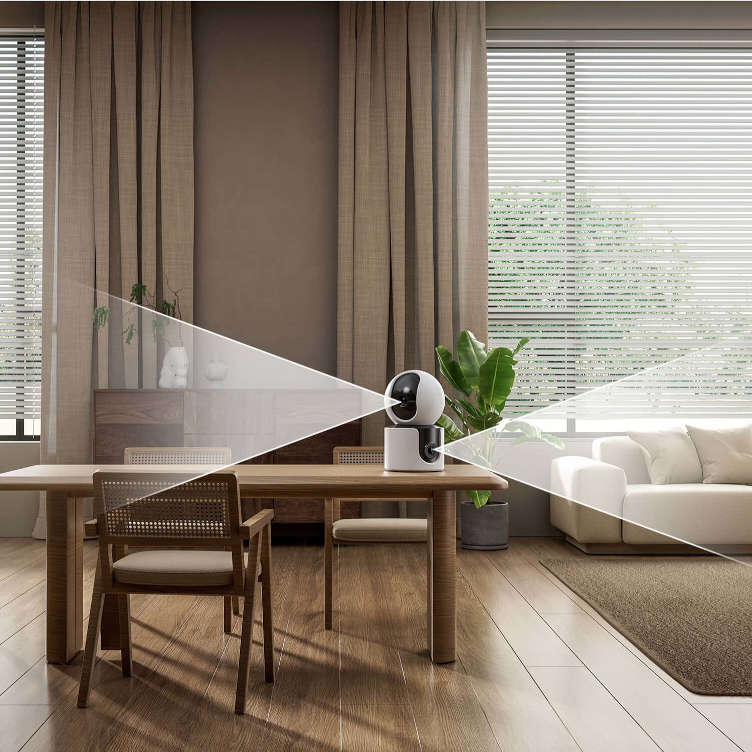 GUNMANSA Xiaomi Smart C300 Dual 2K Indoor Wi-Fi Security Camera – White