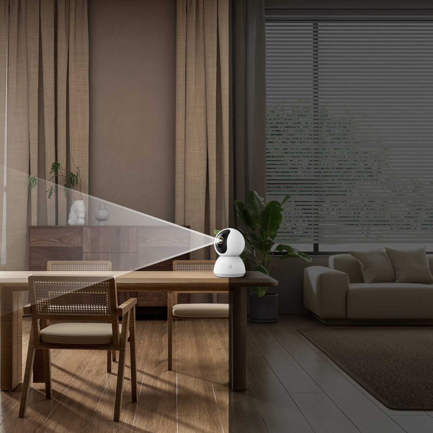 GUNMANSA Xiaomi Smart C300 Dual 2K Indoor Wi-Fi Security Camera – White