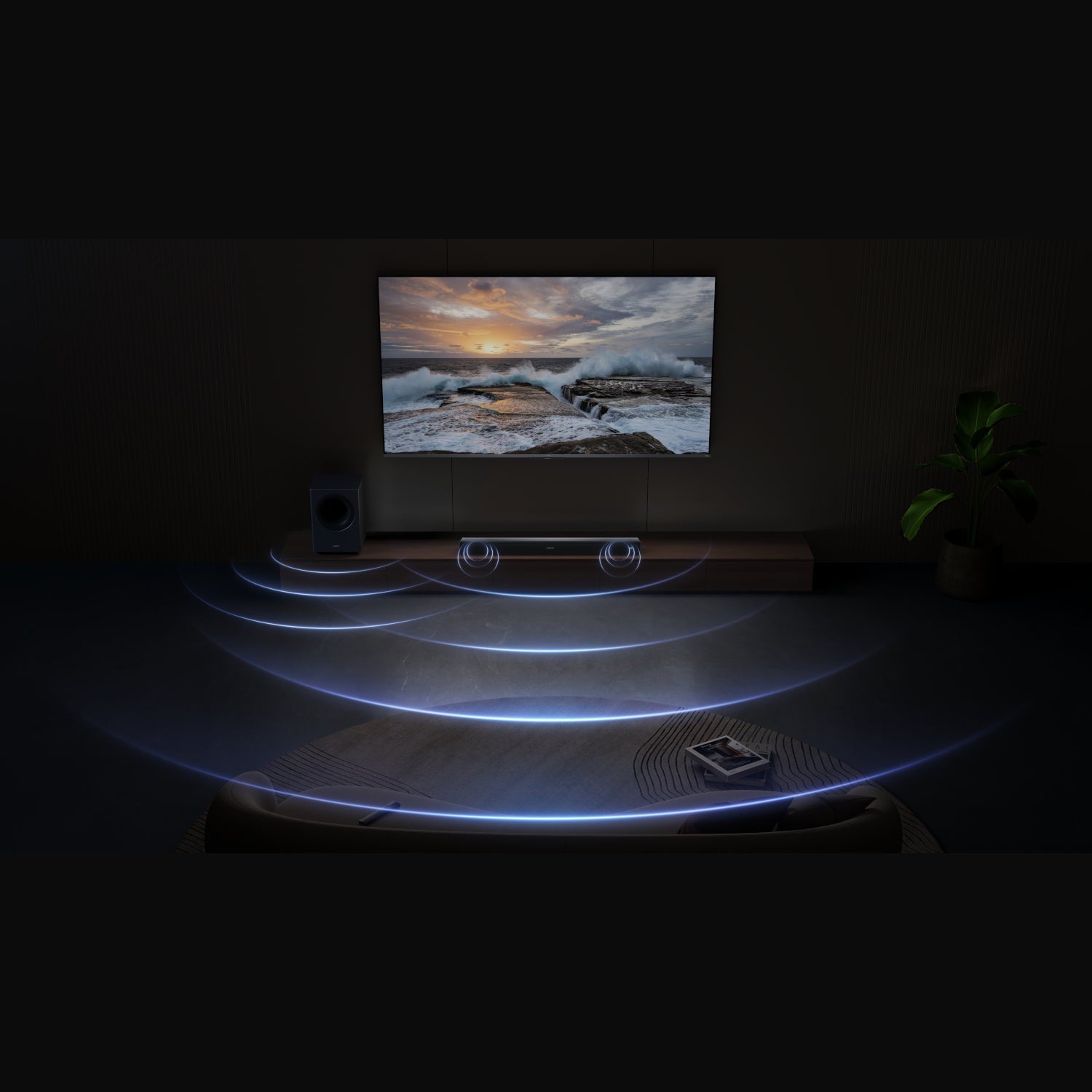 GUNMANSA Xiaomi Soundbar Pro 2.1ch with Dolby Audio Wireless Subwoofer – Black