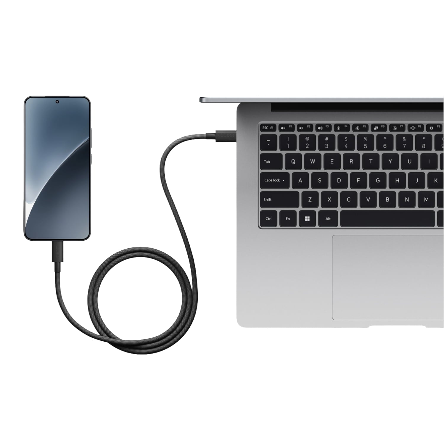 GUNMANSA Xiaomi USB4 6A USB Type-C To USB Type-C Braided Cable 1m- (120W, 40Gbps, 8K)