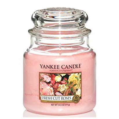 GUNMANSA Yankee Candle Fresh Cut Roses Medium Jar