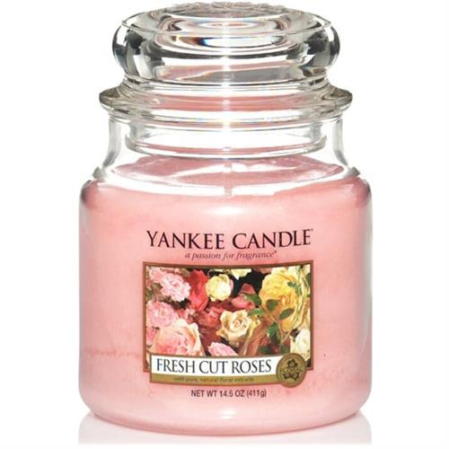 GUNMANSA Yankee Candle Fresh Cut Roses Small Jar
