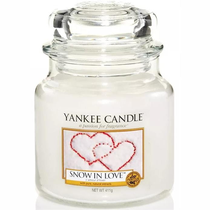 GUNMANSA Yankee Candle Snow In Love Medium Jar Retail Box No