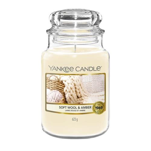 GUNMANSA Yankee Candle Soft Wool & Amber Large Jar Retail Box No