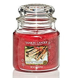 GUNMANSA Yankee Candle Sparkling Cinnamon Medium Jar Retail Box No
