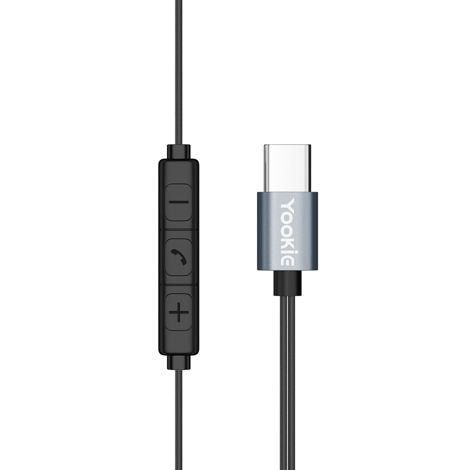 GUNMANSA Yookie YTL-12 Wired Earphones Type-C - Black/Metal