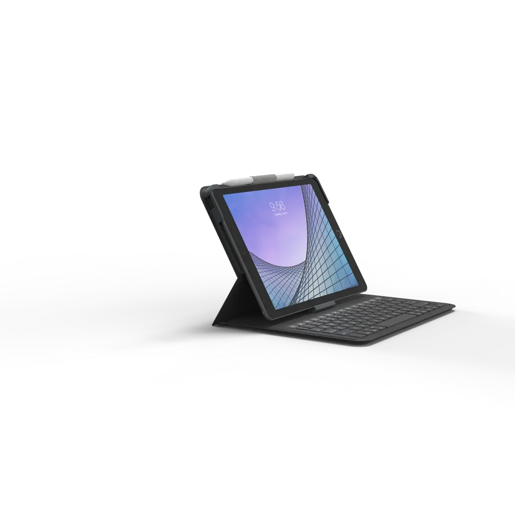 GUNMANSA ZAGG Keyboard Messenger Folio 2-Apple-iPad 10.2/10.5-Charcoal-UK, UK English