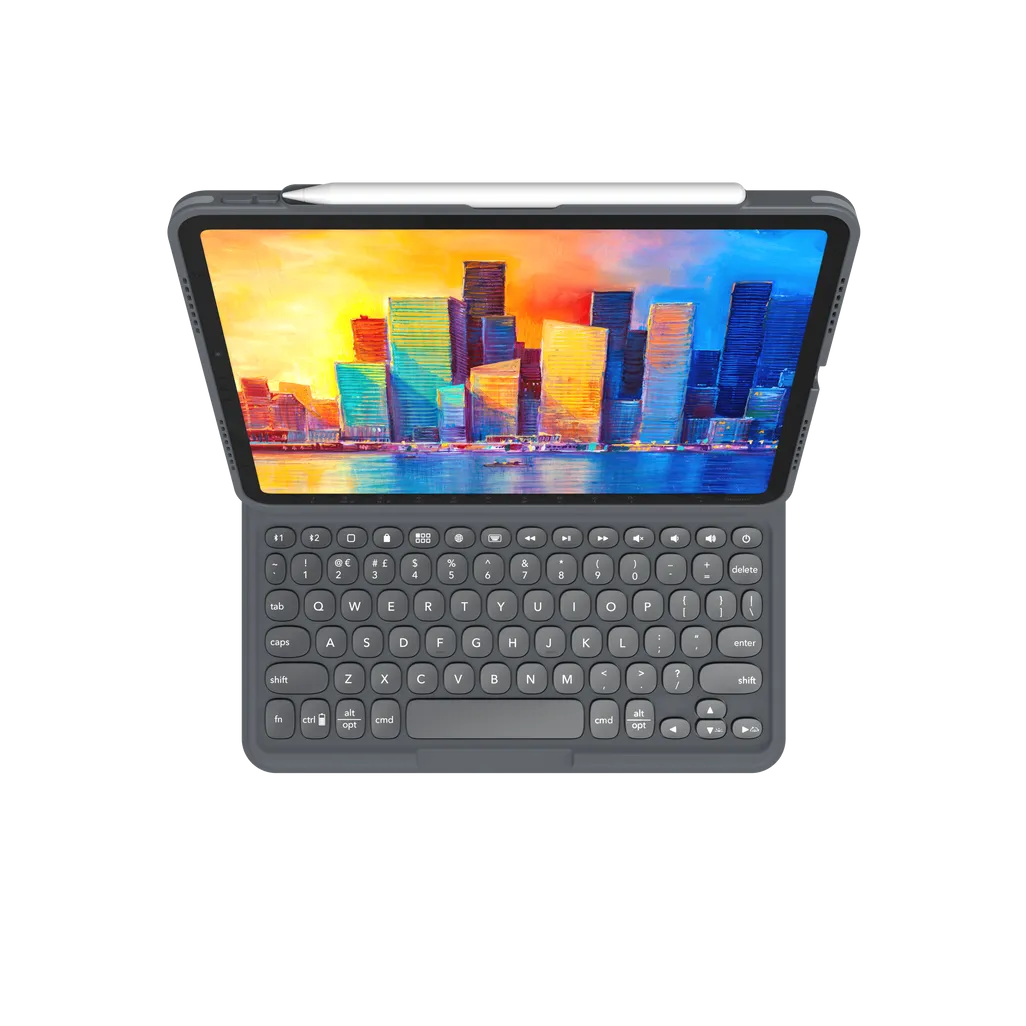 GUNMANSA ZAGG Keyboard Pro Keys-Apple-iPad 10.9-Black/Grey-UK, UK English, Apple