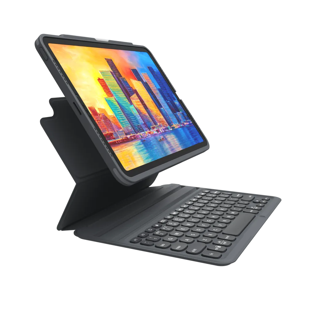 GUNMANSA ZAGG Keyboard Pro Keys-Apple-iPad 10.9-Black/Grey-UK, UK English, Apple