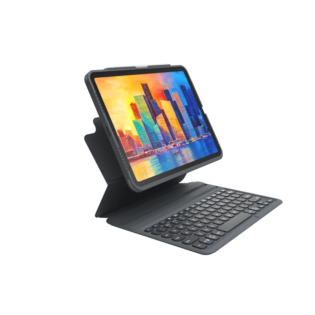 GUNMANSA ZAGG Keyboard Pro Keys-Apple-iPad 10.9-Black/Grey-UK, UK English, Apple