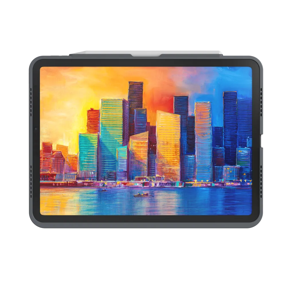 GUNMANSA ZAGG Keyboard Pro Keys-Apple-iPad 10.9-Black/Grey-UK, UK English, Apple