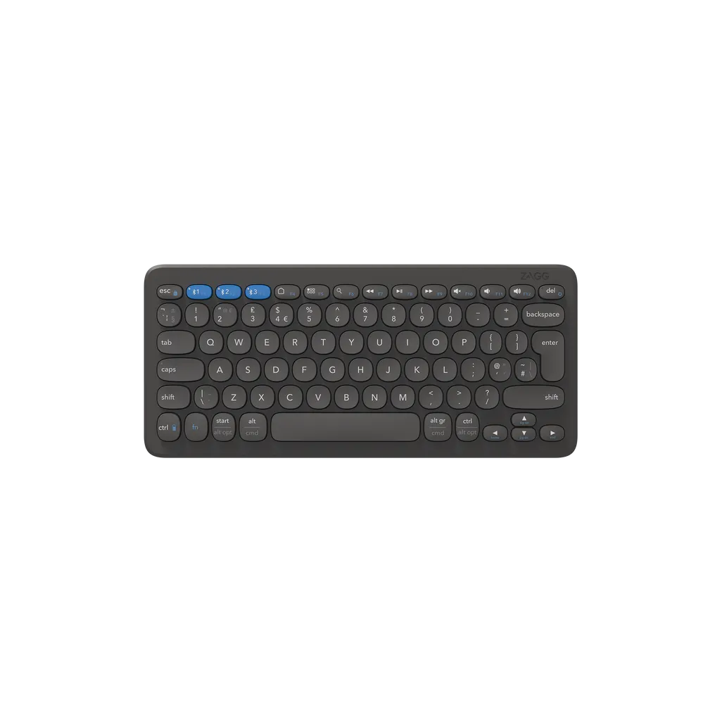 GUNMANSA ZAGG Pro Keyboard 12, Wireless, Bluetooth, QWERTY, Black