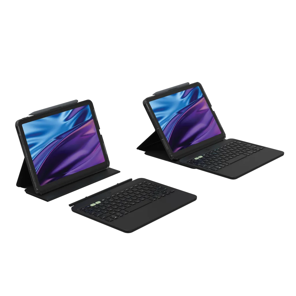 GUNMANSA ZAGG Pro Keys 2, QWERTY, UK English, Apple, iPad Air 11 (M2), Black, 27.9 cm (11")