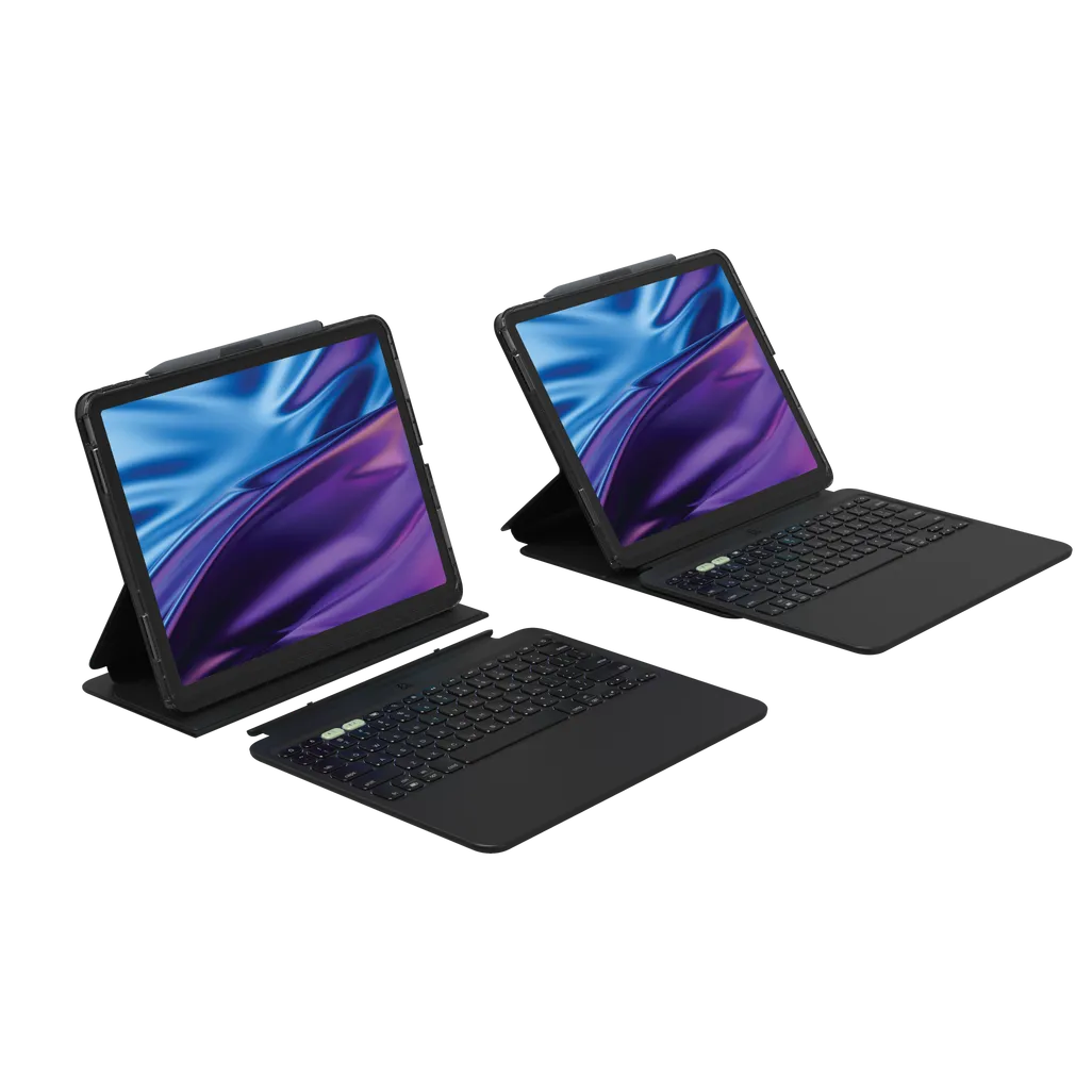 GUNMANSA ZAGG Pro Keys 2, QWERTY, UK English, Apple, iPad Air 13 (M2), Black, 33 cm (13")