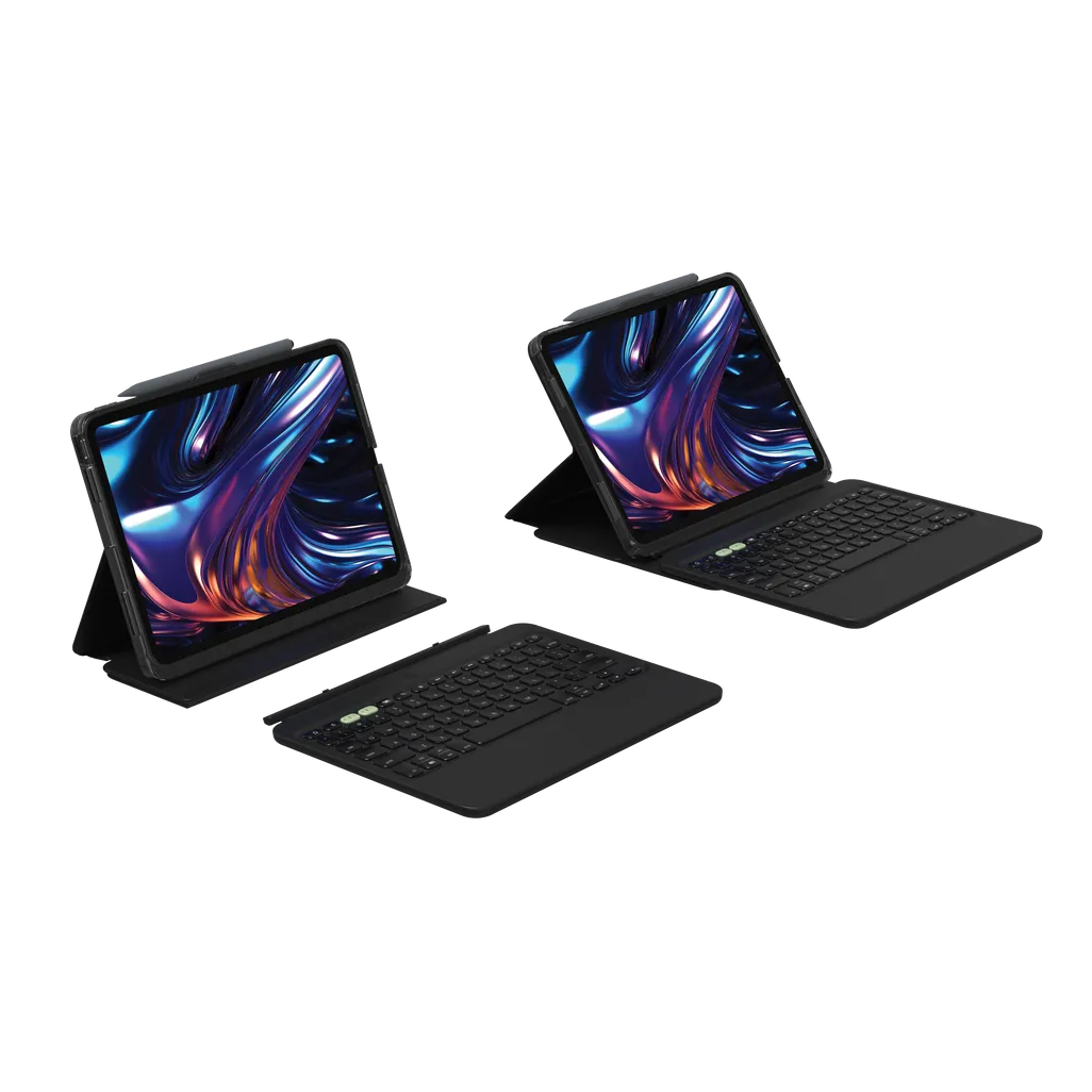 GUNMANSA ZAGG Pro Keys 2, QWERTY, UK English, Apple, iPad Pro 11 (M4), Black, 27.9 cm (11")