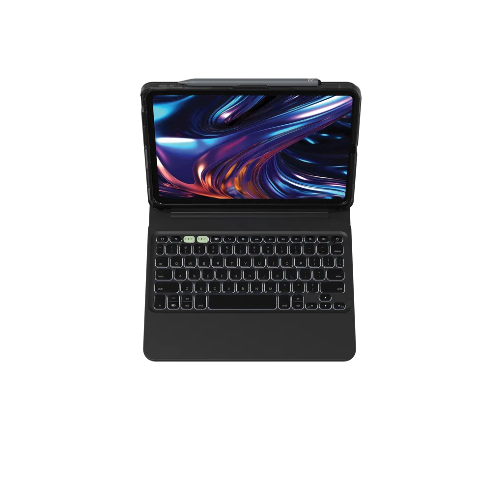 GUNMANSA ZAGG Pro Keys 2, QWERTY, UK English, Apple, iPad Pro 11 (M4), Black, 27.9 cm (11")