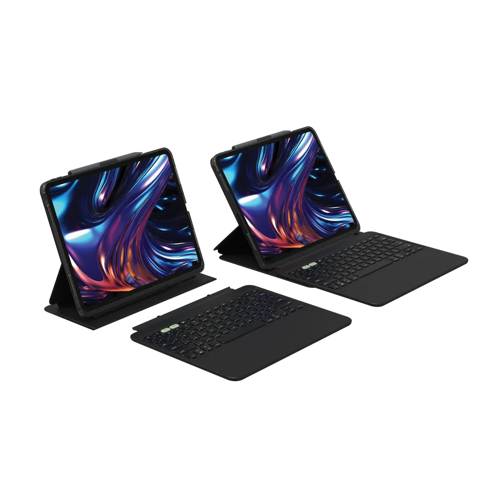 GUNMANSA ZAGG Pro Keys 2, QWERTY, UK English, Apple, iPad Pro 13 (M4), Black, 33 cm (13")